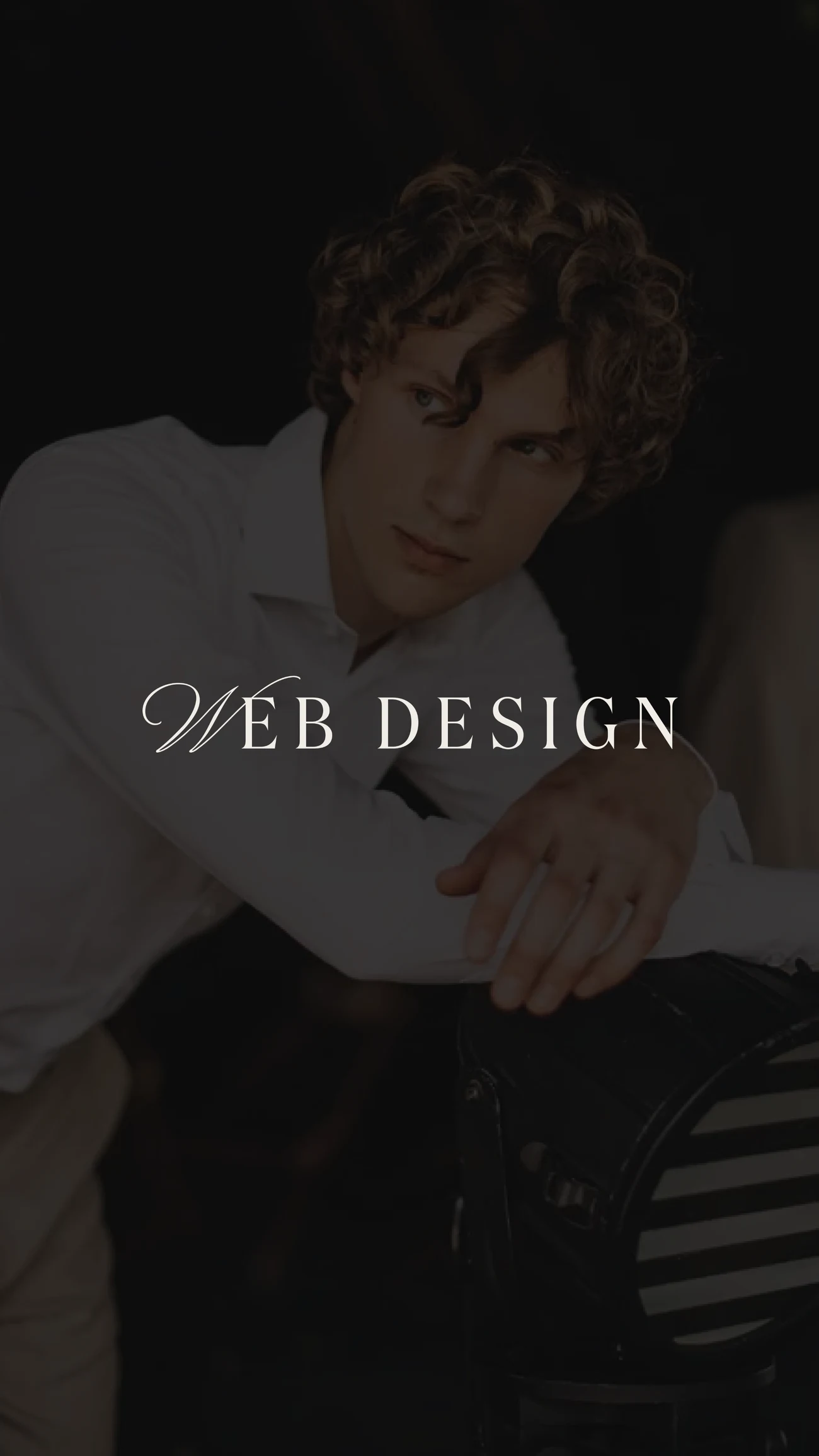 Luxury consultant portfolio on a laptop