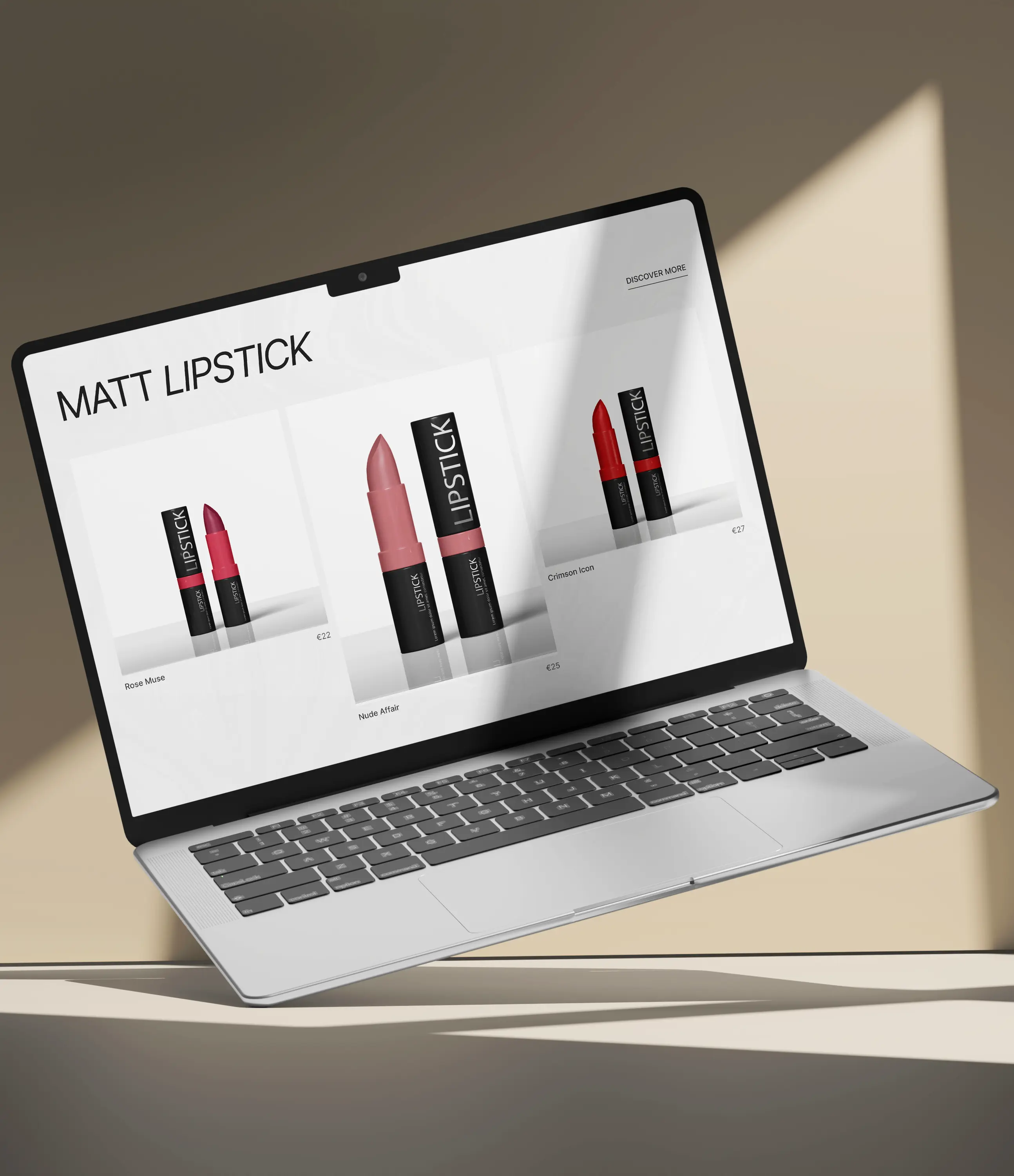 Beauty website — presentation 3